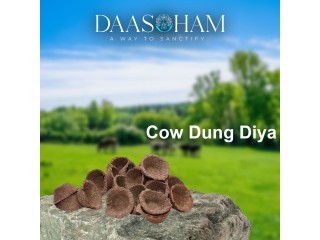 Cow Dung Diya  In Uttar Pradesh