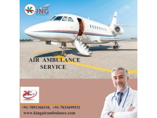 Low cost and super fine services by king Air Ambulance from Bagdogra