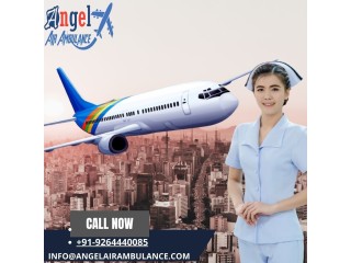 Choose  Angel Air Ambulance Service in Raigarh  With Minimum Rate ICU Set-Up