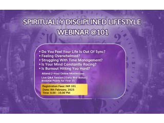 Spiritually Disciplined Lifestyle Webinar 101