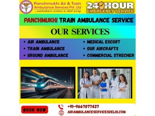 Pick Panchmukhi ICU Train Ambulance in Ranchi to Reliable, Acute and Secure Patient Transfer