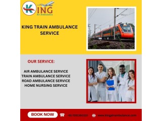 Select King Train Ambulance for Long Covering Distance Travel from Delhi