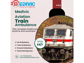 Medivic Aviation Train Ambulance Services in Varanasi provides a nurse/doctor with all basic facilities