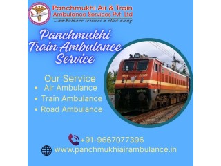 Panchmukhi Train Ambulance in Ranchi  Completing medical transport service without risk