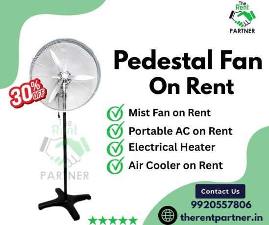 pedestal-fan-on-rent-affordable-cooling-solutions-big-0