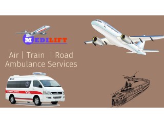 Pick Train Ambulance Service in Guwahati with Protective Medical Tools