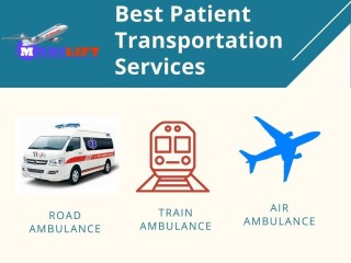 Foremost ICU Rail Ambulance Service in Patna by Medilift