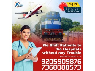 Falcon Train Ambulance Service in Guwahati is the Companion of Patients in Emergency