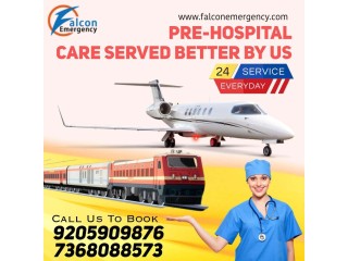 Falcon Emergency Train Ambulance in Patna with Safely Patient Transfer