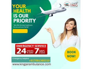 Hire a Magnificent Air Ambulance in Delhi with Doctor Team by King