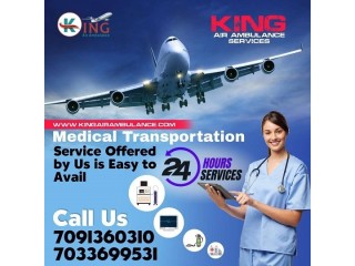 Hire Full ICU Support Air Ambulance Services in Patna by King