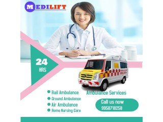 Medilift Ambulance Service in Kankarbagh, Patna  24x7 Availability