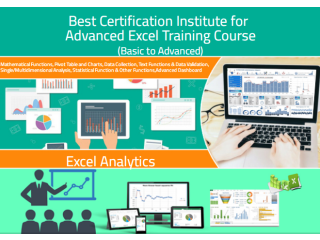 MS Excel Training Institute in Delhi, Noida, Ghaziabad, 100% Job Support with Best Salary Offer