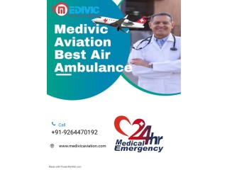 Book Air Ambulance Service in Nagpur by Medivic with an expert Medical squad