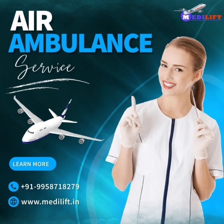 avail-fully-affordable-air-ambulance-service-in-raipur-by-medilift-with-proper-care-big-0