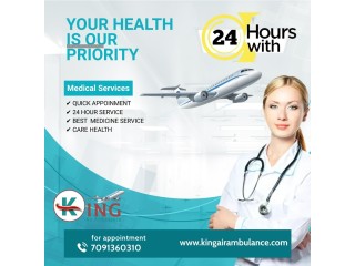 Hire Quick Patient Transfer Air Ambulance Service in Patna by King