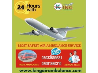 Take Supreme King Air Ambulance Service in Patna with ICU Setup