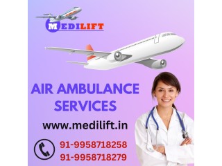 Hire ICU Emergency Air Ambulance Service in Ranchi by Medilift with Comfort and Safety