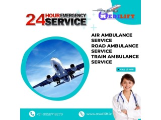 Select ICU Air Ambulance in Mumbai via Medilift with Comfort Care