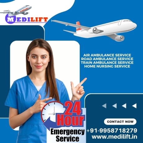 take-medilift-air-ambulance-in-guwahati-with-a-highly-evolved-medical-setup-big-0