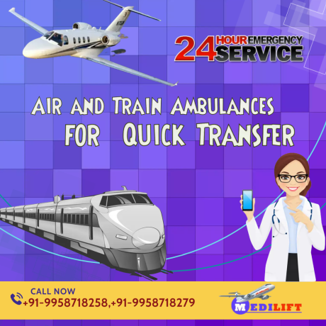 utilize-medilift-air-ambulance-in-ranchi-with-entire-essential-medical-care-big-0