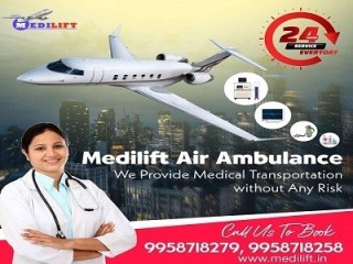 Hire Superior Air Ambulance from Guwahati to Mumbai at Low-fare