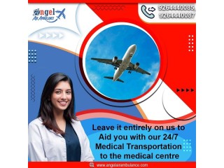 Select Air Ambulance Service in Indore by Angel with All Medical Tools