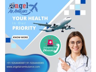 Take the Top Rated Medical Air Ambulance Service In Ranchi by Angel at Reduce Cost