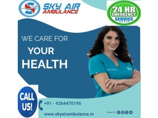 Get Low Medical Charges By Sky Air Ambulance from Gorakhpur to Delhi