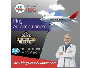 Hire Splendid Patient Transfer Air Ambulance Service in Dibrugarh by King