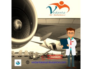 Take Air Ambulance Service in Jaipur by Vedanta with highly Expert Medical Crew