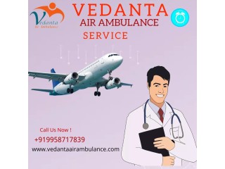 Book Air Ambulance Service in Jaipur by Vedanta with Veteran Medical Squad