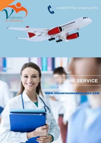 choose-air-ambulance-service-in-rajkot-by-vedanta-with-corrective-medical-equipment-big-0