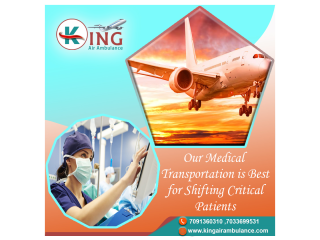 Book King Air Ambulance in kanpur with The Latest I.C.U Facilities