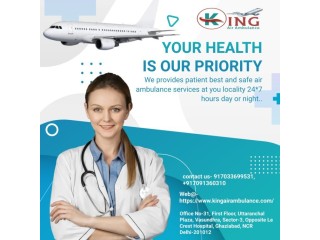 Air Ambulance Service in Kolkata, West Bengal by King- Up-to-date Technologies