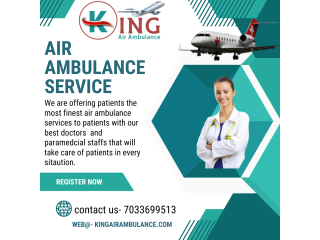 Air Ambulance Service in Bhubaneswar, Odisha by King- ICU Facilities Air Ambulances
