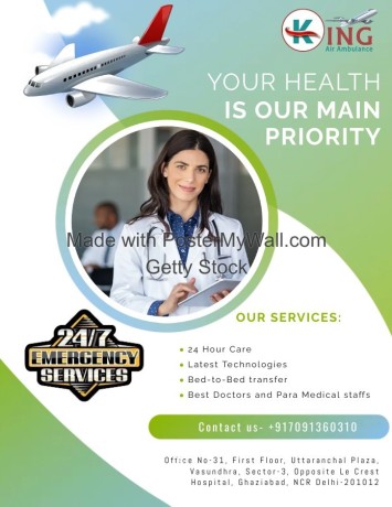 air-ambulance-service-in-varanasi-uttar-pradesh-by-king-most-resourceful-and-secure-medical-transportation-big-0