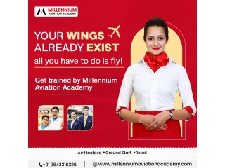 Unleash the Power of Air Hostess Classes with Expert Guidance by Millennium Aviation