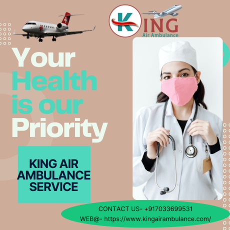 air-ambulance-service-in-bangalore-by-king-bed-to-bed-medical-facilities-big-0