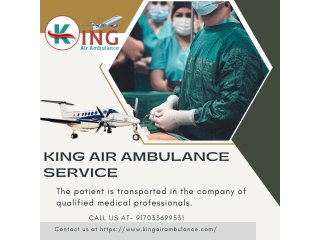 Air Ambulance Service in Bhopal by King- Bed-to-Bed Secure