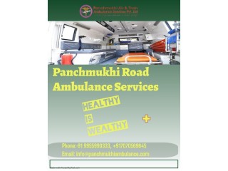 Panchmukhi Road Ambulance Services in Gurgaon, Delhi with All Types Medical Equipment