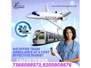 Falcon Emergency Train Ambulance Service in Kolkata is Serviceable 24/7