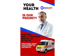 Ambulance Service in Darbhanga, Delhi by Medilift