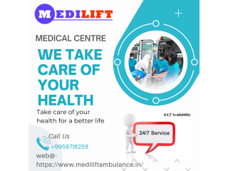 Ambulance Service in Vasant Vihar, Delhi by Medilift| Normal and Emergency patient transportation