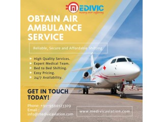 Now Opt 24 * 7 Air Ambulance Service in Hyderabad by Medivic with Proper Care