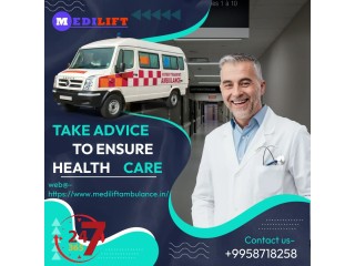 Ambulance Service in Dhanbad, Jharkhand by Medilift| Large and Small Ambulances
