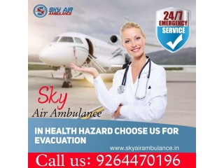 Sky Air Ambulance from Siliguri to Delhi with Protect Patient Moving