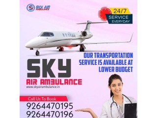 Use High-tech Ventilator Setup with Sky Air Ambulance from Amritsar to Delhi