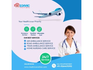 Take Superior Commercial Air Ambulance Service in Varanasi by Medivic for Harm-less Shifting