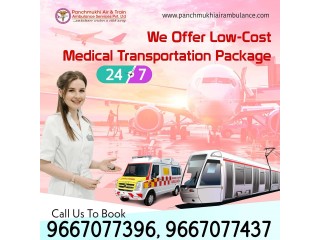 Panchmukhi Air and Train Ambulance Service in Guwahati with Dedicated Doctor Unit